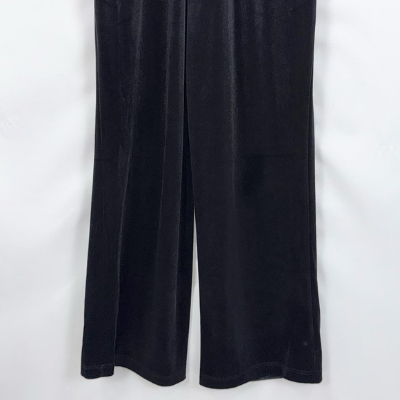 Mod Cloth Women's Shine With Me Velvet Jumpsuit XS Black Flutter Sleeve - Picture 11 of 16